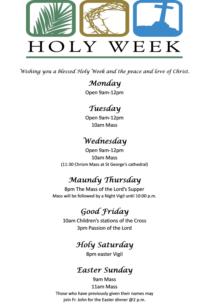 holy week poster